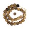 The Bead Chest Brown Bone Beads - Full Strand of Fair Trade African Beads (Circular, Brown)